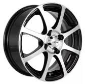 Диск X'trike X-147 5,5/14 4/98 ET35 d58,6 BK/FP  Fb max 480 kg