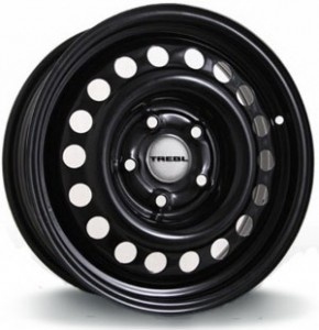 Диск TREBL Volkswagen 64H38D (P) 6,0/15 5/100 ET38  d57,1 Black  фото 1