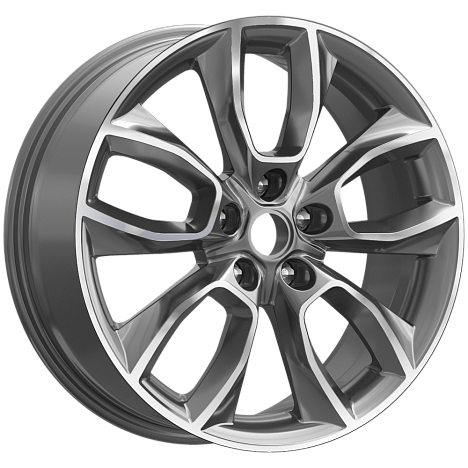 Диск Premium Series Karoq (КР001) 7,0/18 5/112 ET45 D57,1 Diamond gloss graphite  фото 1