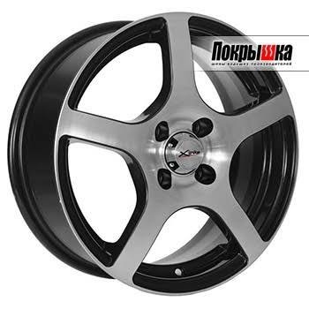 Диск X'trike X-103 5,5/14 4/98 ET35 d58,5 BK/FP Fb max 500 kg фото 2